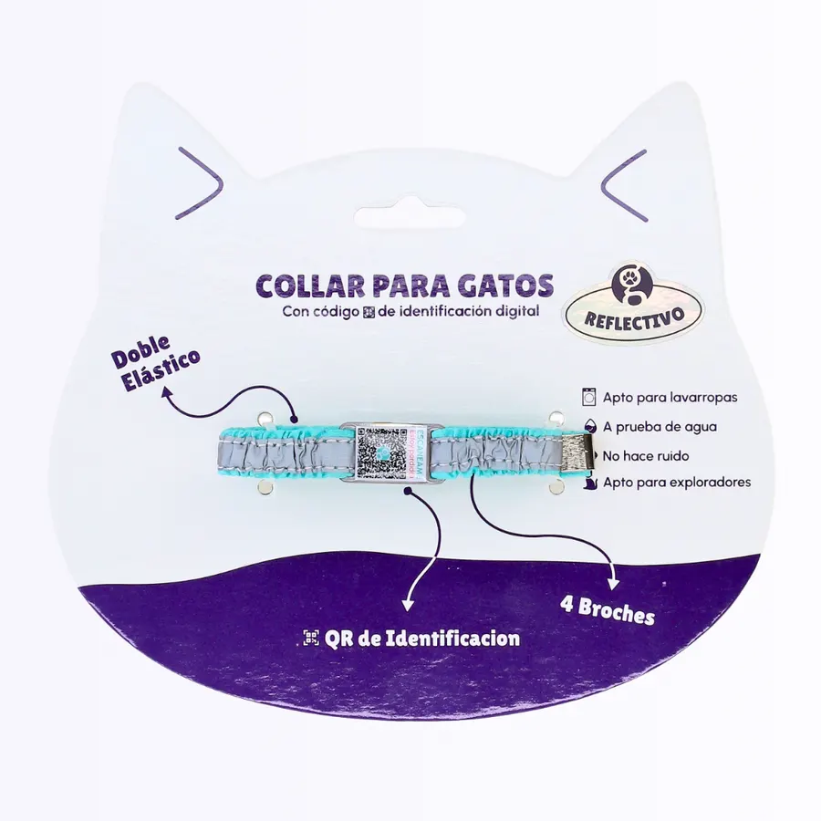 COLLAR REFLECTIVO - Talla XS - Gatos y Perros Miniatura