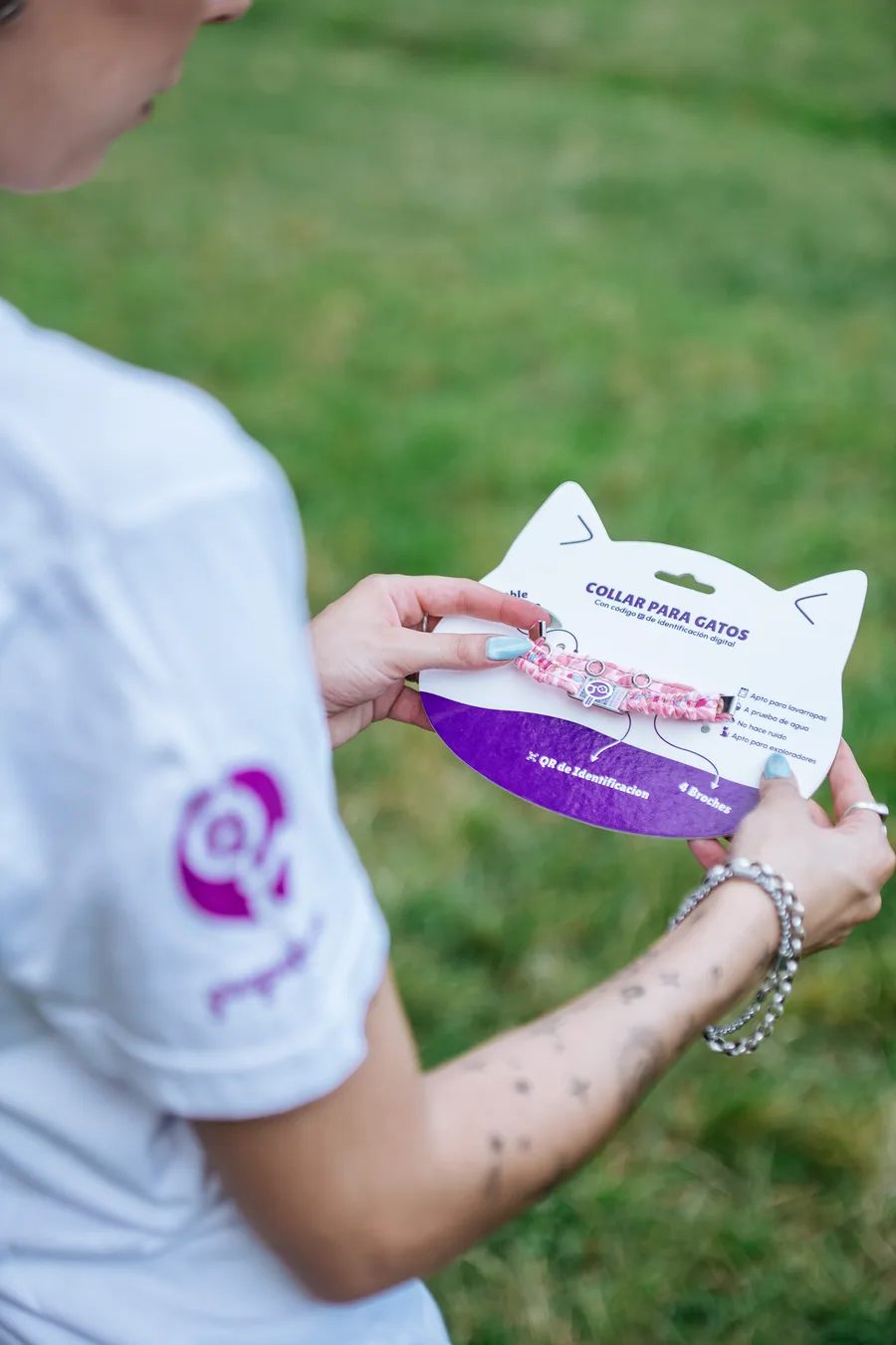 Collar para gatos Guapetones con QR de identificación